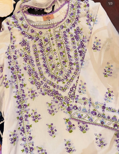 White n purple