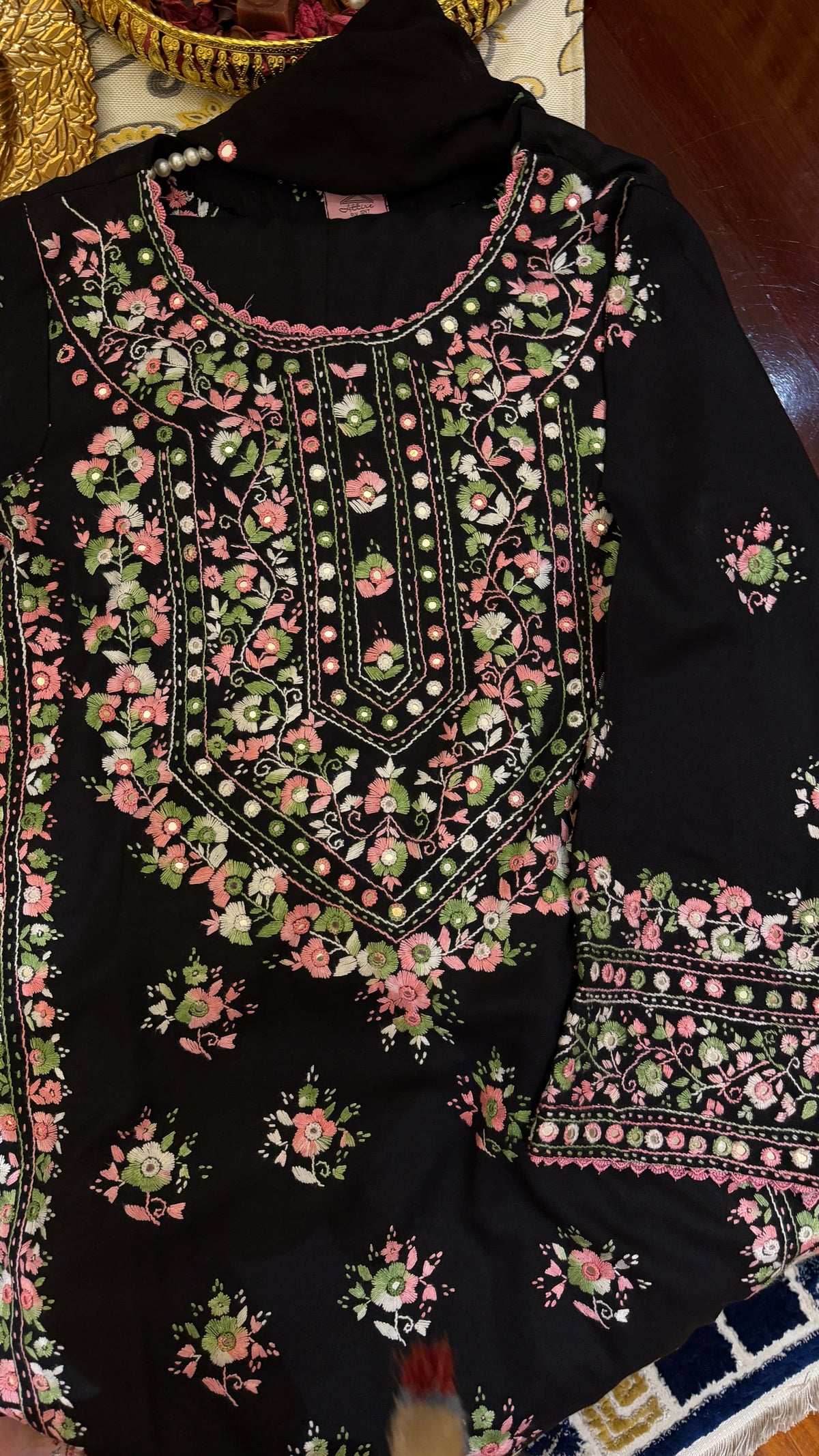 Black Multi winter 3 pc