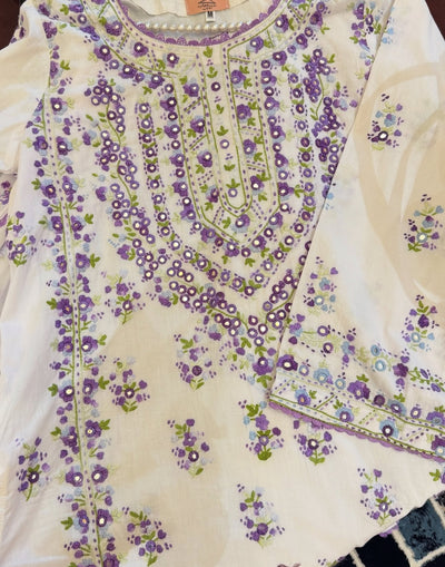 White n purple