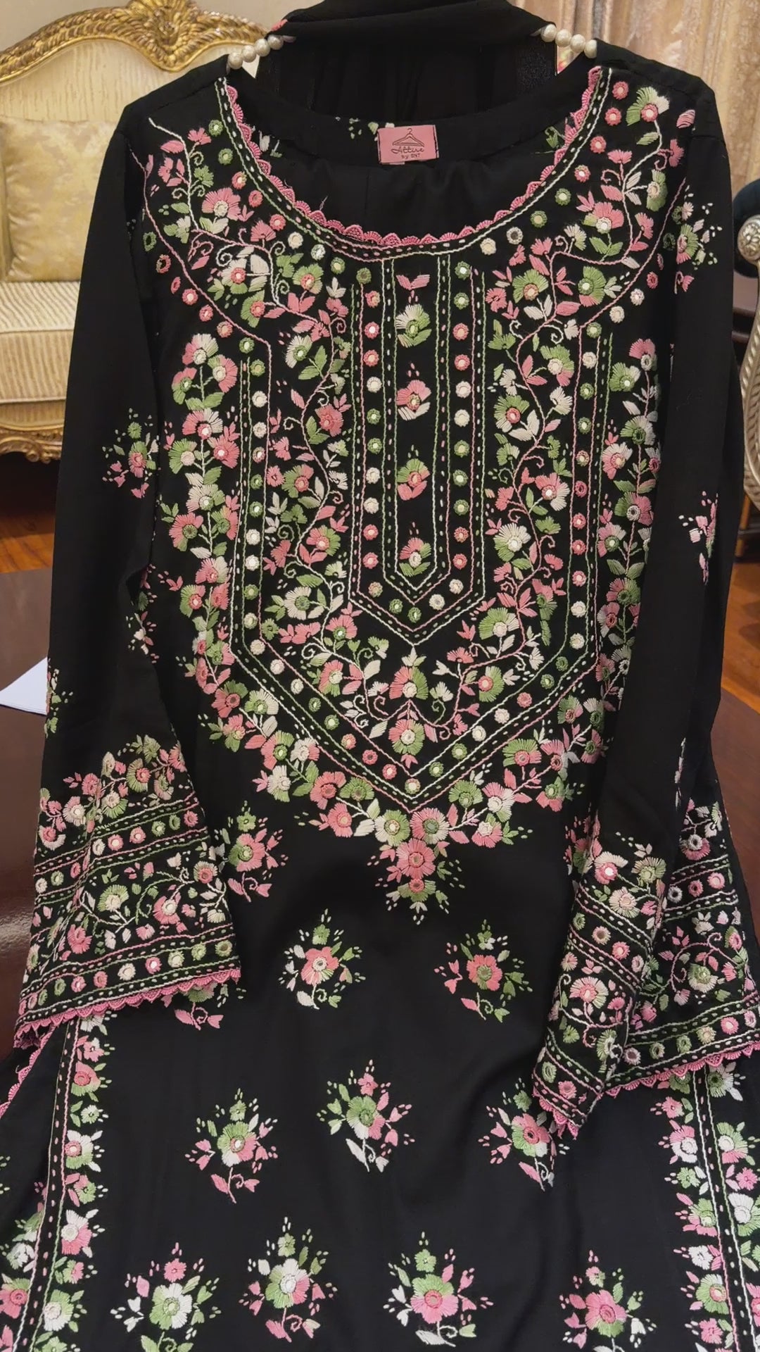 Black Multi winter 3 pc