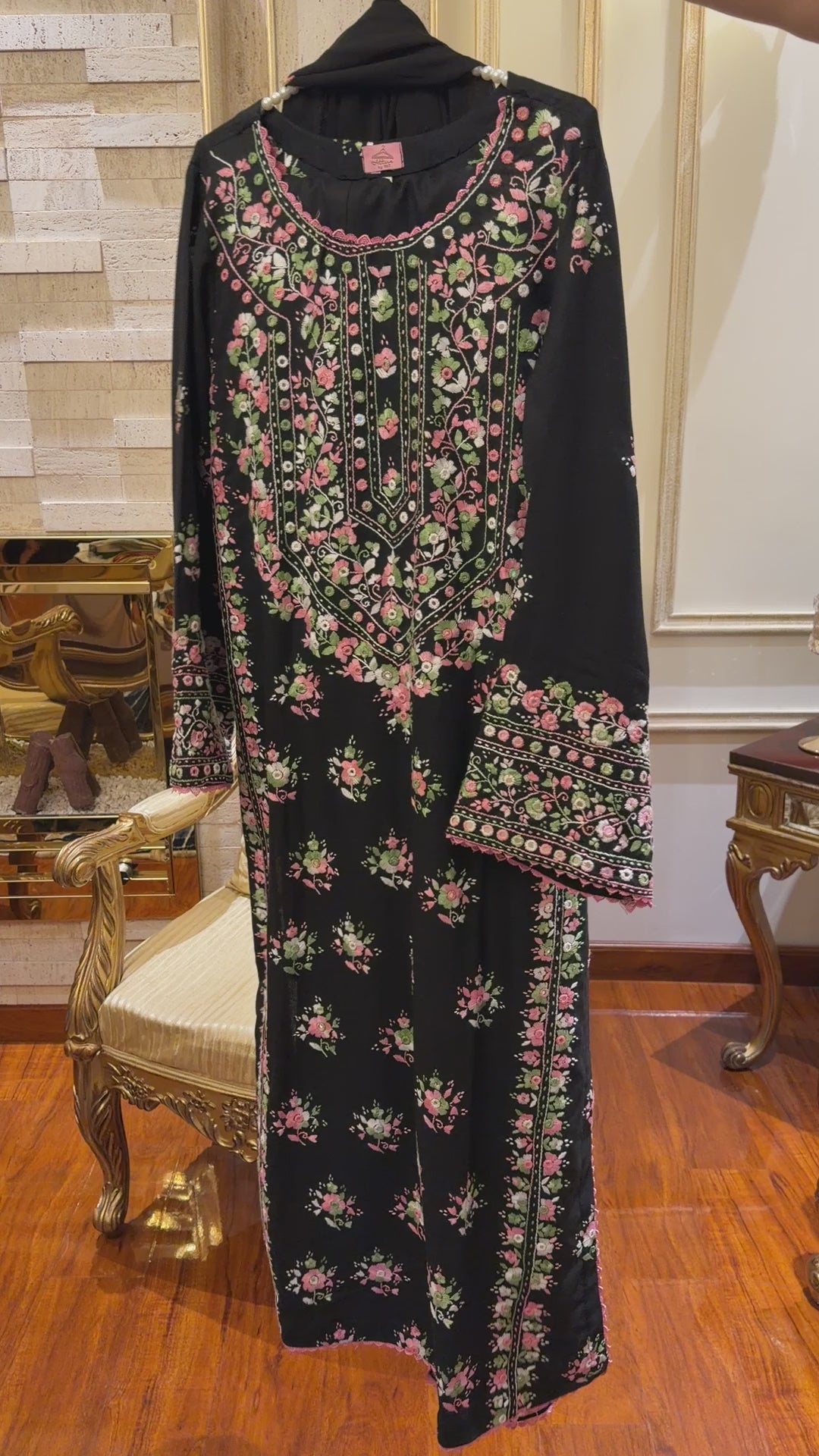 Black Multi winter 3 pc